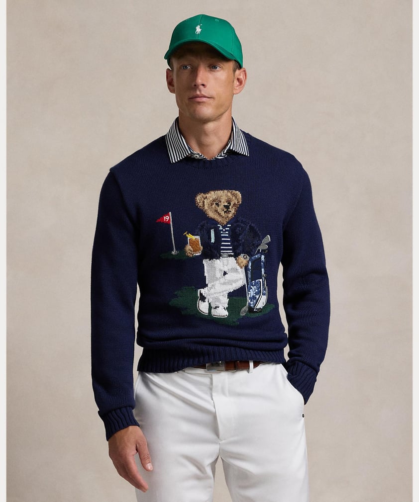 RALPH LAUREN Men's Golf Wear Polo Bear Performance Sweater FW24-2111