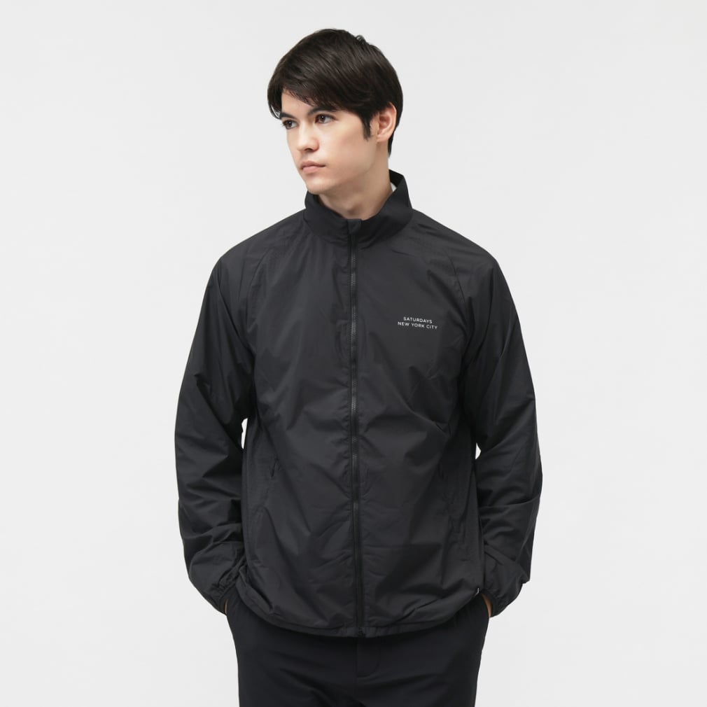 SATURDAYS NEW YORK CITY Men's Golf Wear Punching Slash Logo Stretch Blouson BGL65000