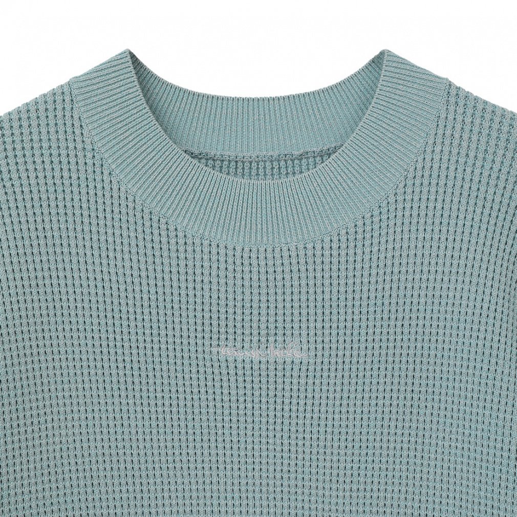 TRAVIS MATHEW Men's Golf Wear S/S Waffle mock-neck Knit 0388624605