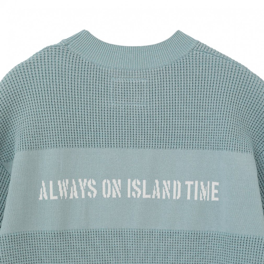 TRAVIS MATHEW Men's Golf Wear S/S Waffle mock-neck Knit 0388624605