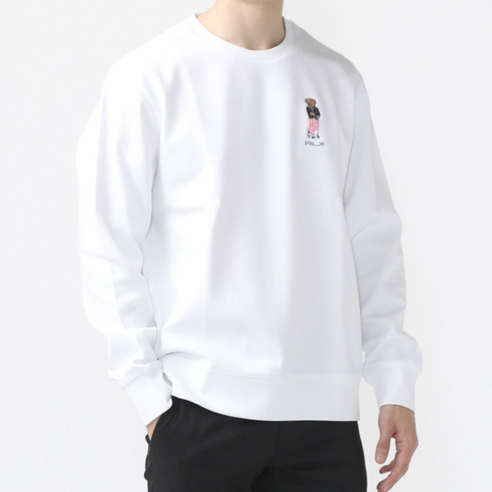 RALPH LAUREN Men's Golf Wear Crew Neck Bear Long Sleeve Shirt SS24-2203