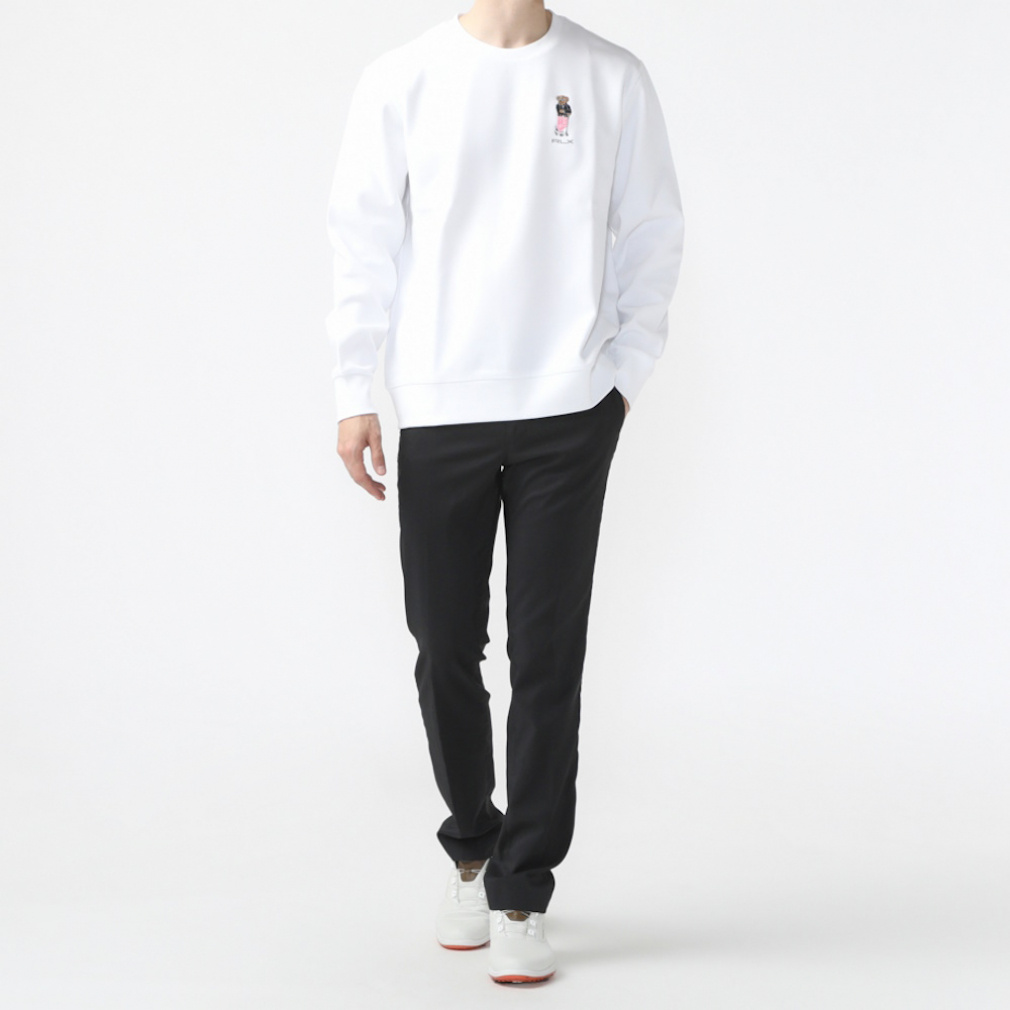 RALPH LAUREN Men's Golf Wear Crew Neck Bear Long Sleeve Shirt SS24-2203