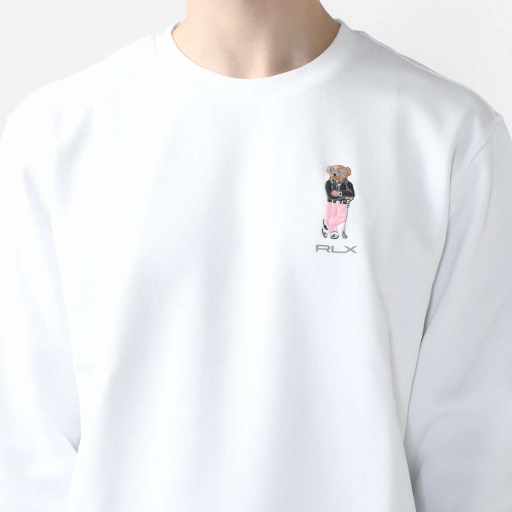 RALPH LAUREN Men's Golf Wear Crew Neck Bear Long Sleeve Shirt SS24-2203
