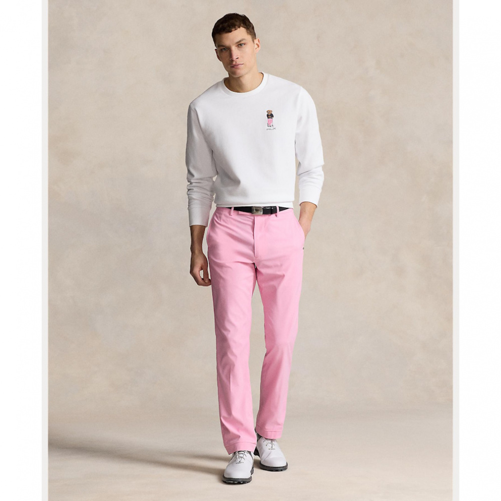 RALPH LAUREN Men's Golf Wear Crew Neck Bear Long Sleeve Shirt SS24-2203