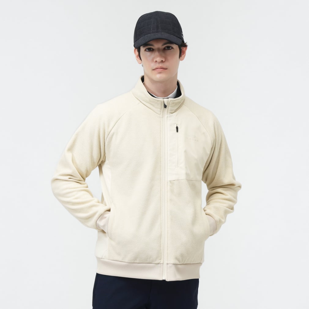 TIGORA Men's Golf Wear iHeat Tricot Lined Knit Fleece Jacket TR-1T1615F-H