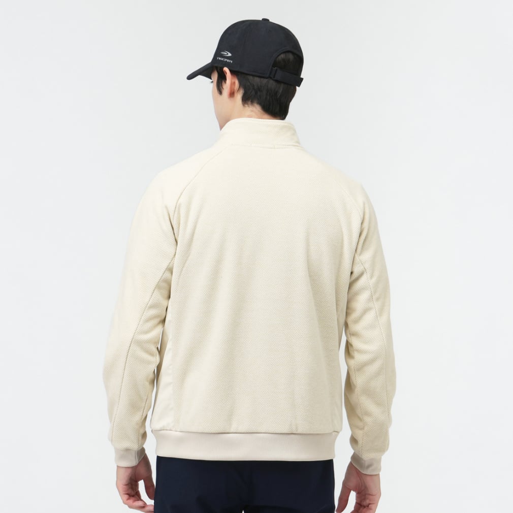 TIGORA Men's Golf Wear iHeat Tricot Lined Knit Fleece Jacket TR-1T1615F-H