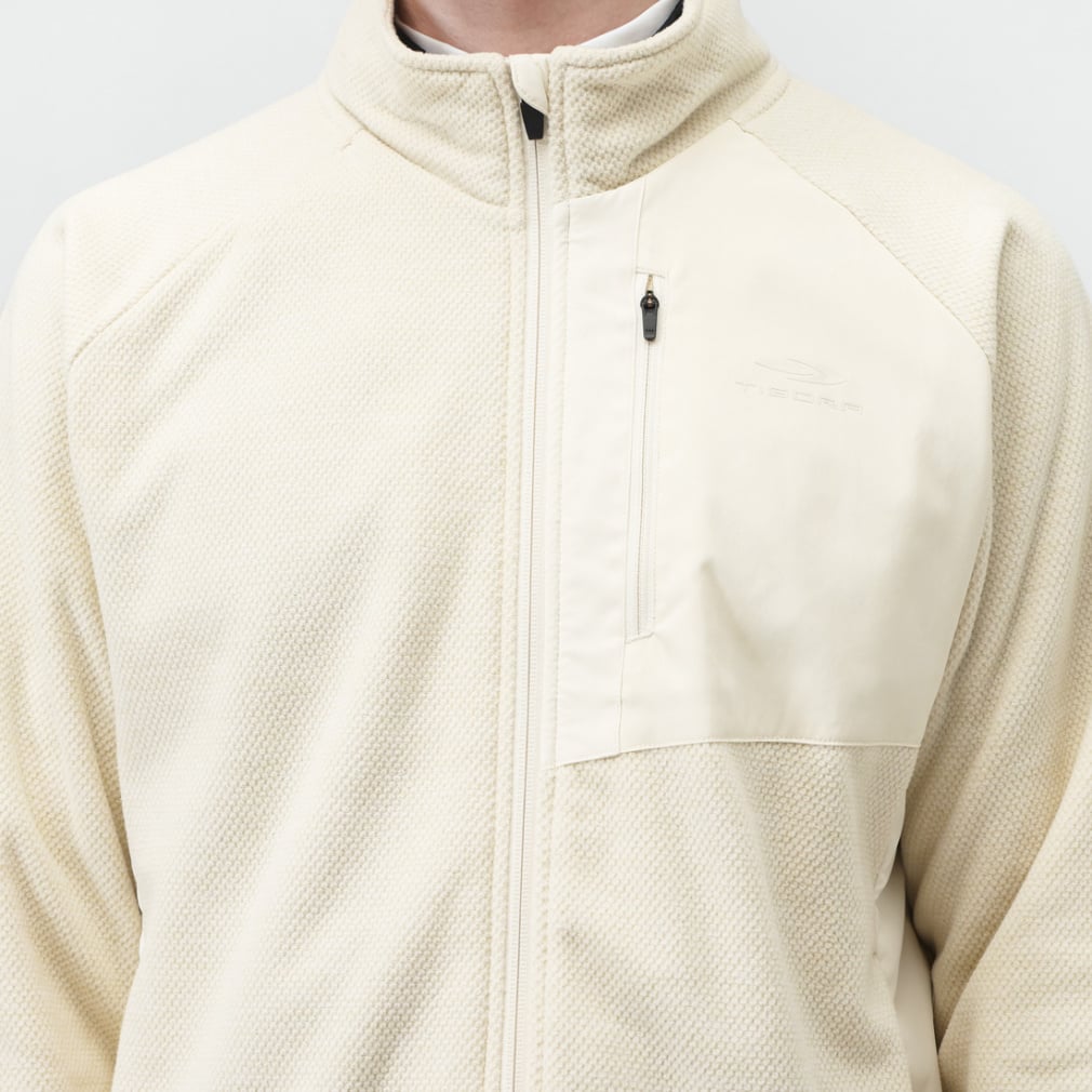 TIGORA Men's Golf Wear iHeat Tricot Lined Knit Fleece Jacket TR-1T1615F-H