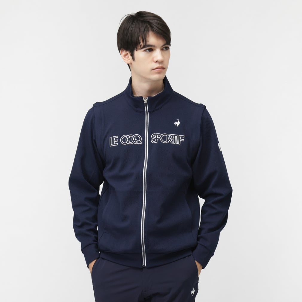 le coq sportif golf Men's Golf Wear 2-Way Cut and Sewn LG5FSW02M