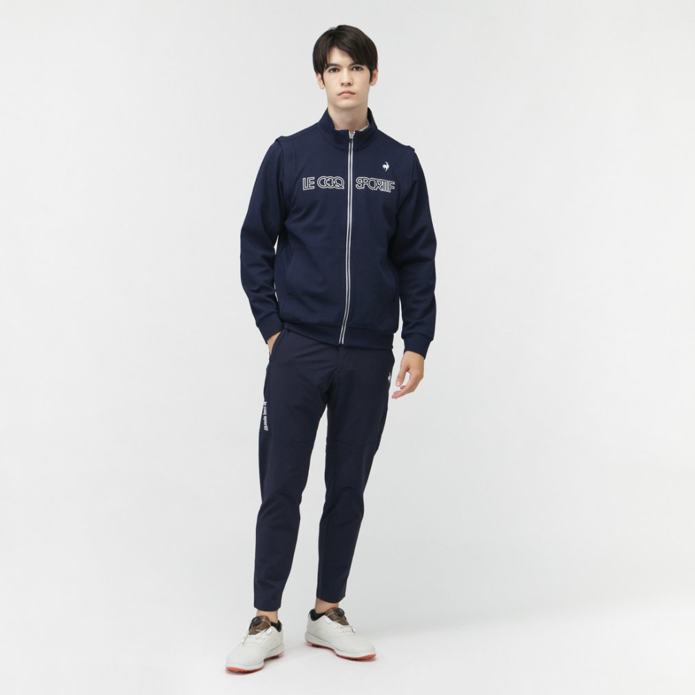 le coq sportif golf Men's Golf Wear 2-Way Cut and Sewn LG5FSW02M