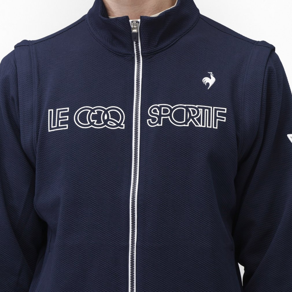 le coq sportif golf Men's Golf Wear 2-Way Cut and Sewn LG5FSW02M