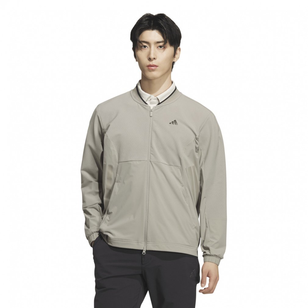 adidas Men's Golf Wear Adizero Water Repellent Lightweight Fabric Mix Full Zip Jacket JWJ82