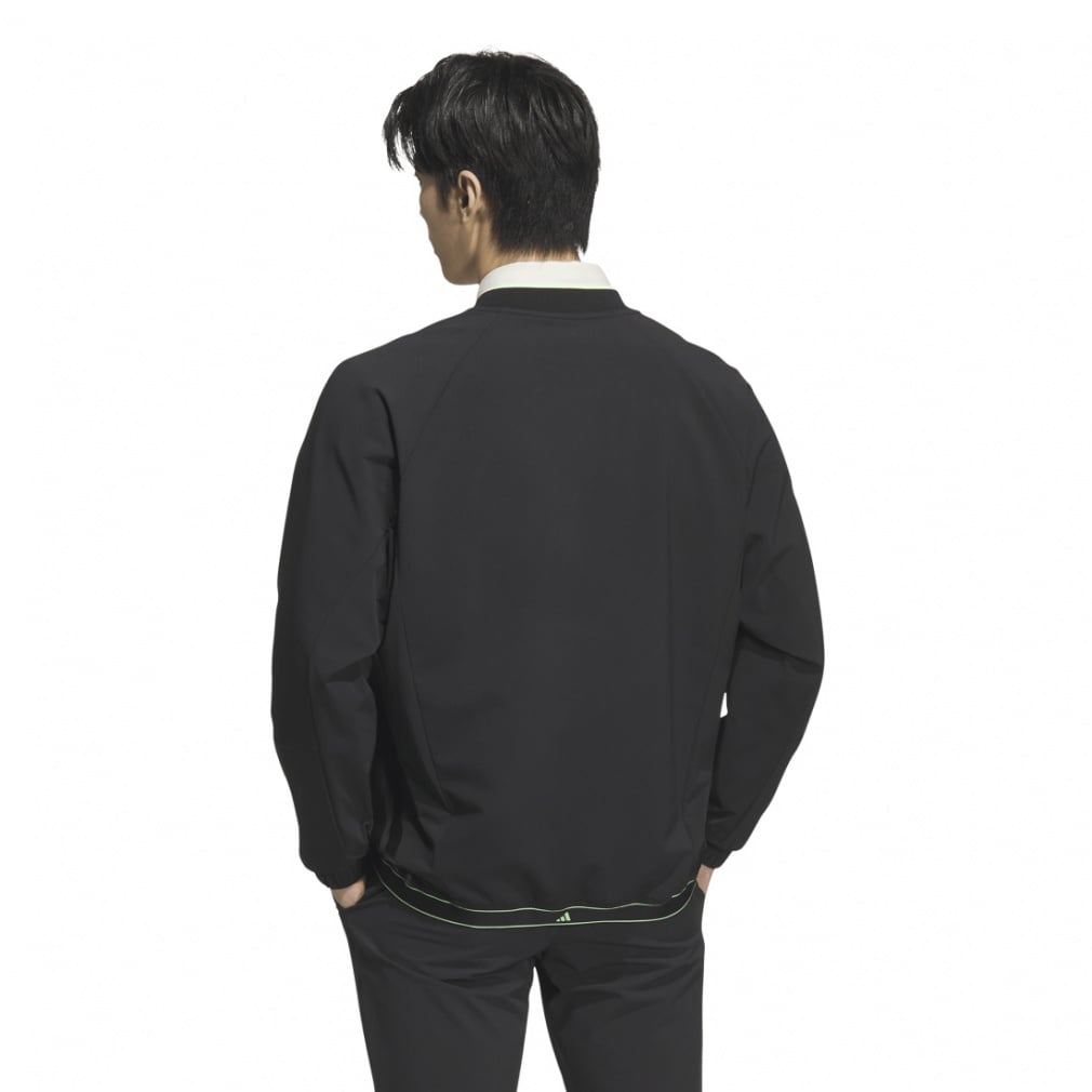 adidas Men's Golf Wear Adizero Water Repellent Lightweight Fabric Mix Full Zip Jacket JWJ82