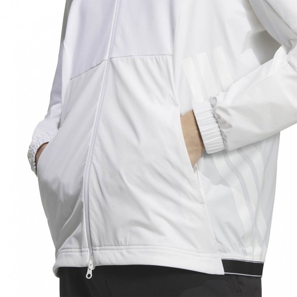 adidas Men's Golf Wear Adizero Water Repellent Lightweight Fabric Mix Full Zip Jacket JWJ82