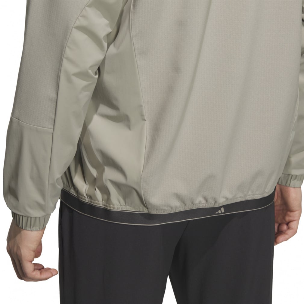 adidas Men's Golf Wear Adizero Water Repellent Lightweight Fabric Mix Full Zip Jacket JWJ82