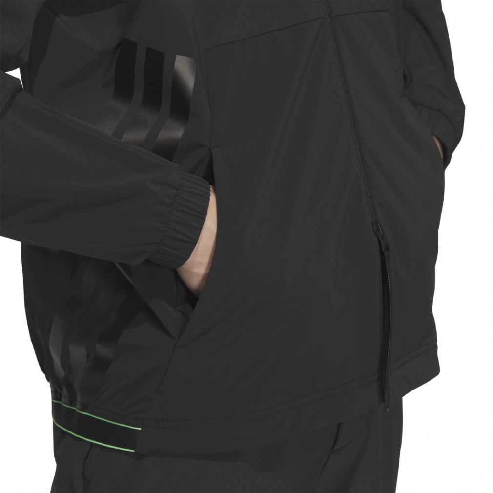 adidas Men's Golf Wear Adizero Water Repellent Lightweight Fabric Mix Full Zip Jacket JWJ82