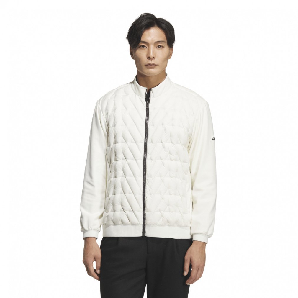 adidas Men's Golf Wear Insulated Quilt Combination Full Zip Jacket JUW78