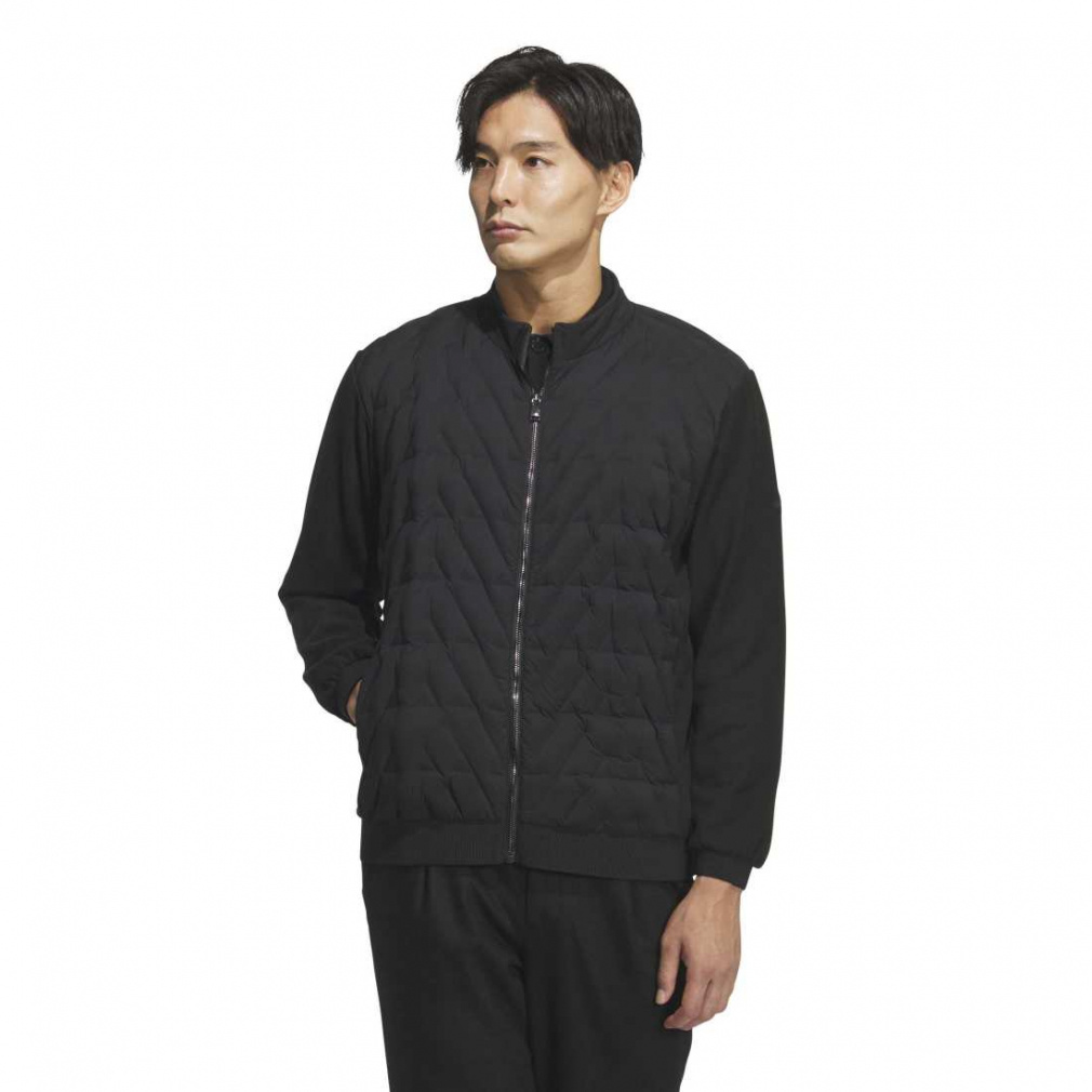 adidas Men's Golf Wear Insulated Quilt Combination Full Zip Jacket JUW78