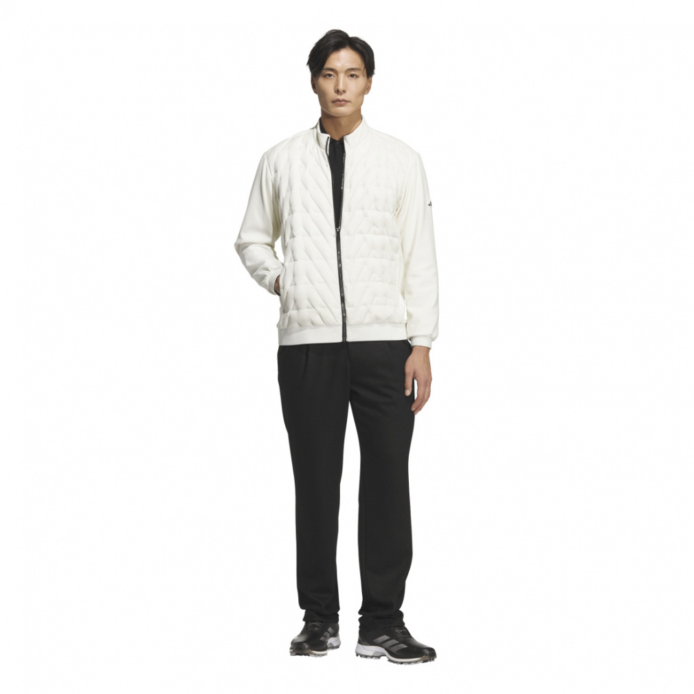 adidas Men's Golf Wear Insulated Quilt Combination Full Zip Jacket JUW78