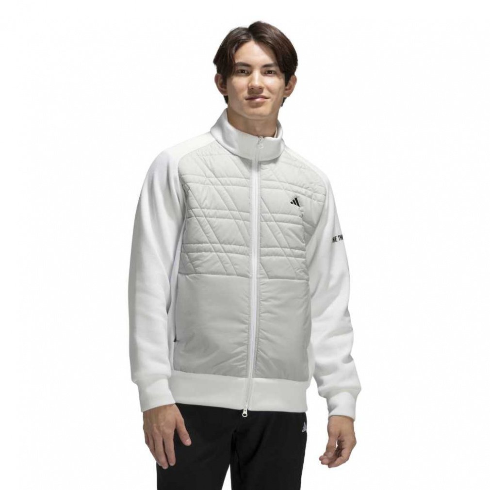 adidas Men's Golf Wear Fabric Mix Full Zip Jacket KL5273