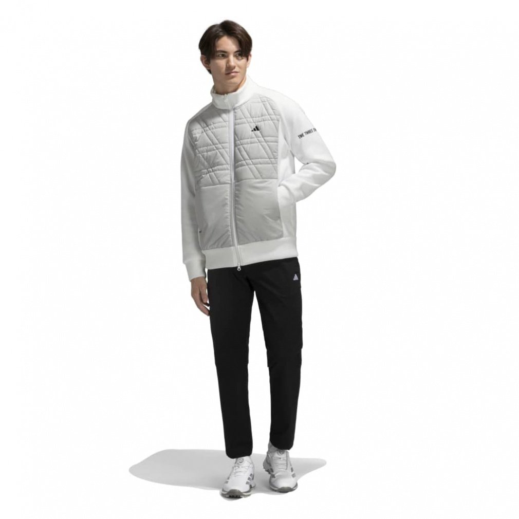 adidas Men's Golf Wear Fabric Mix Full Zip Jacket KL5273