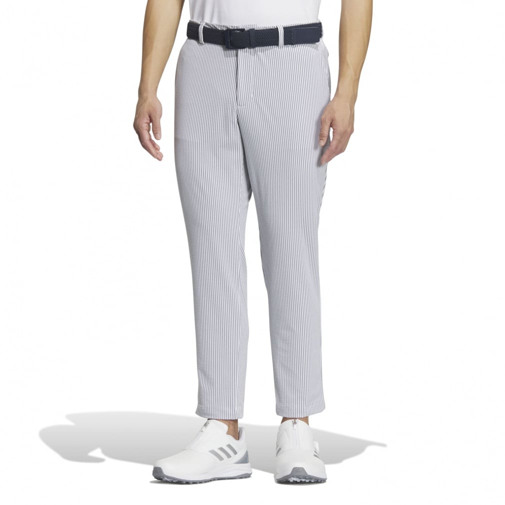 adidas Men's Golf Wear 4-way Stretch Seersucker Ankle Pants IKK86