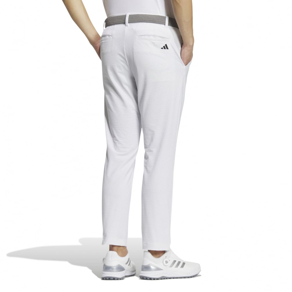 adidas Men's Golf Wear 4-way Stretch Seersucker Ankle Pants IKK86