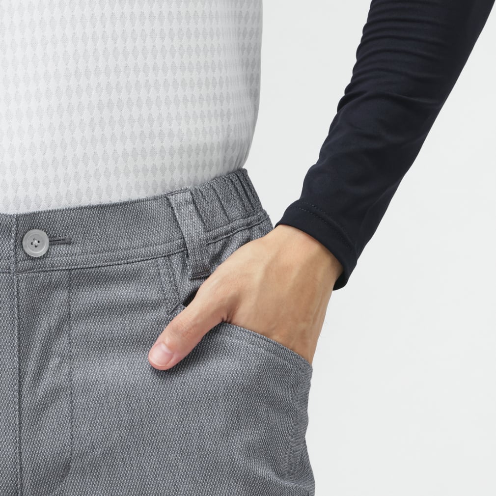 TIGORA Men's Golf Wear Chambray Dobby Pants Easy Pocket TR-1P1755NT