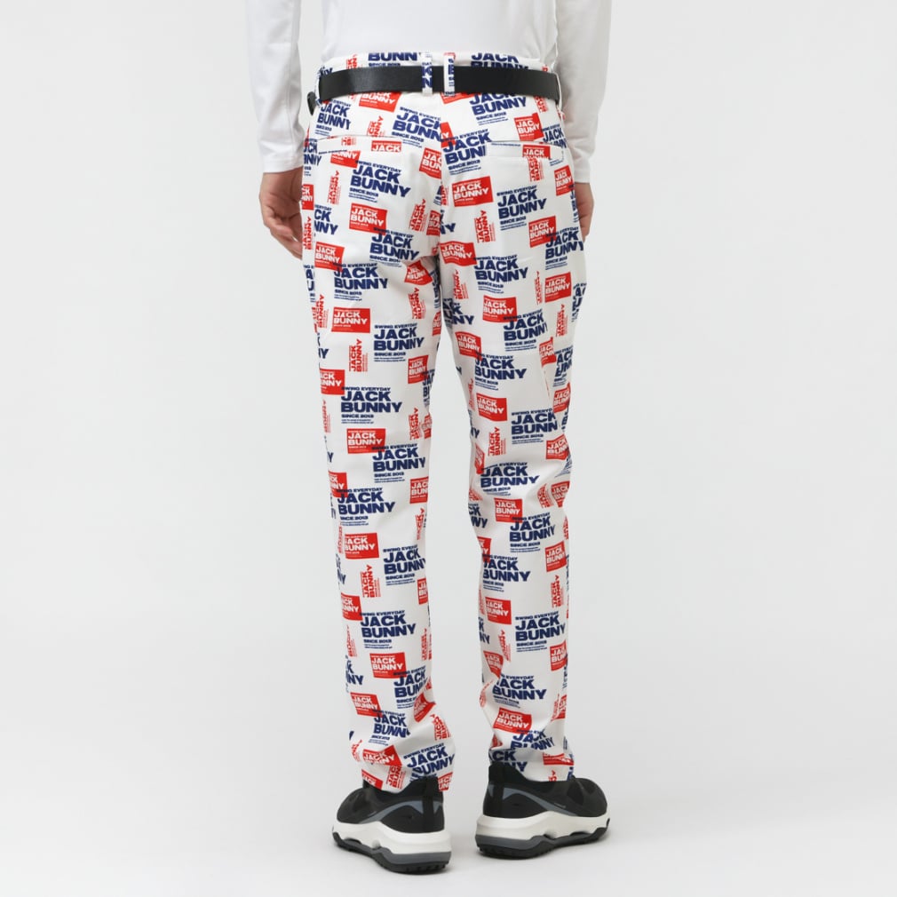Jack Bunny Men's Golf Wear T/C Twill Print Long Pants 2625231703
