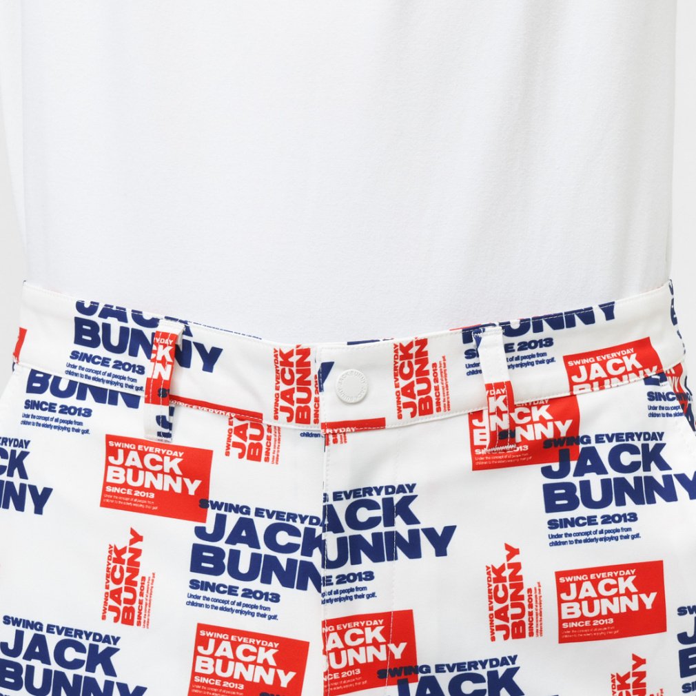 Jack Bunny Men's Golf Wear T/C Twill Print Long Pants 2625231703