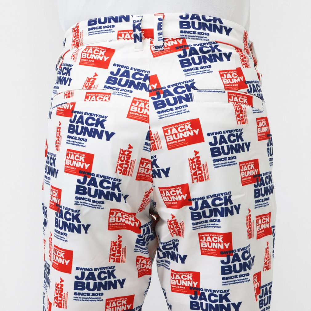 Jack Bunny Men's Golf Wear T/C Twill Print Long Pants 2625231703