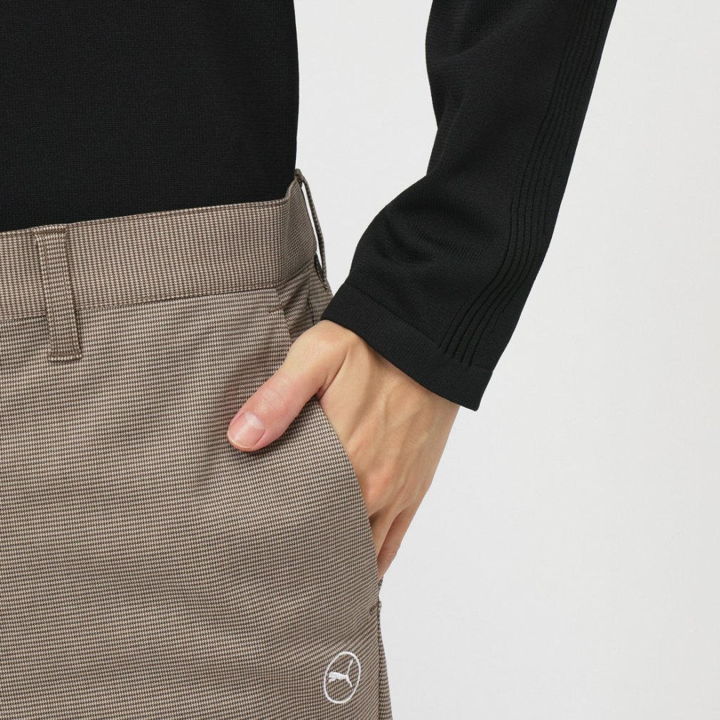 PUMA Men's Golf Wear Hyper Stretch Houndstooth Slim Tapered Pants 630548