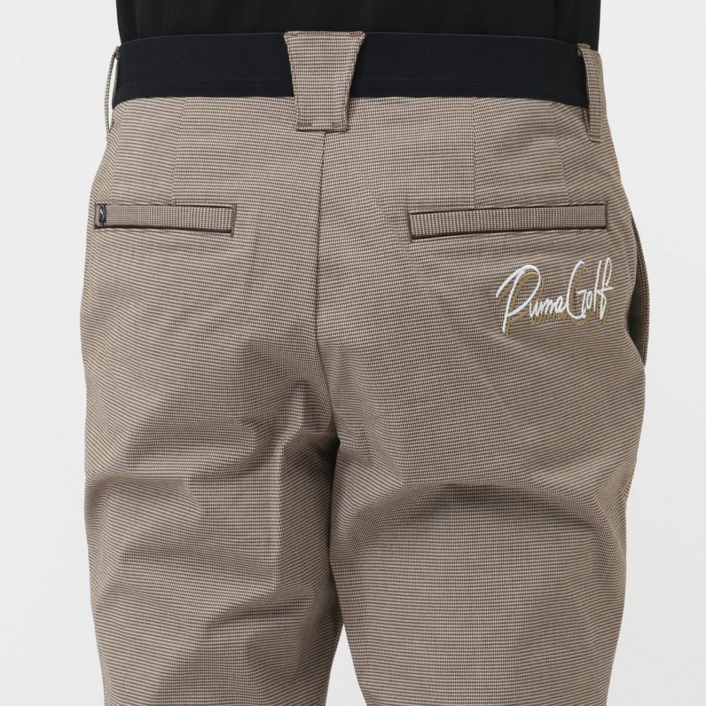 PUMA Men's Golf Wear Hyper Stretch Houndstooth Slim Tapered Pants 630548
