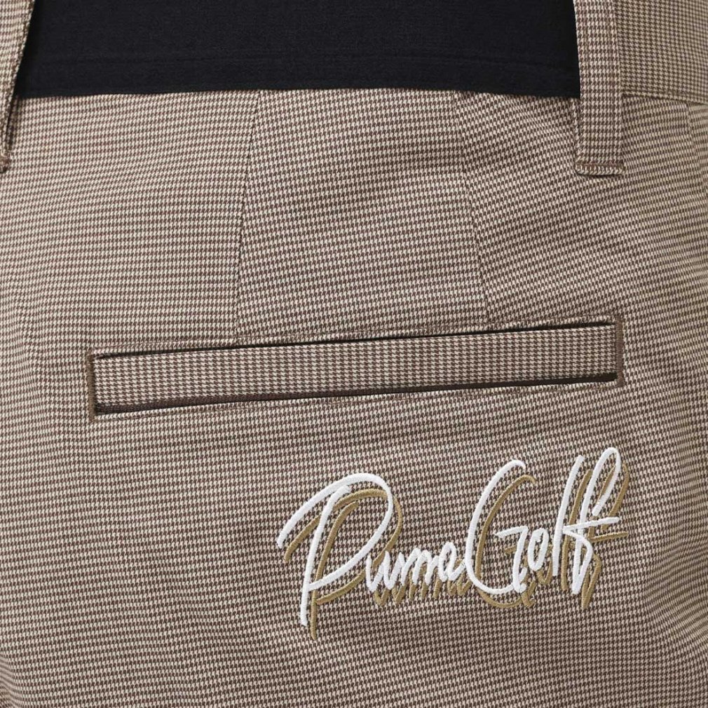 PUMA Men's Golf Wear Hyper Stretch Houndstooth Slim Tapered Pants 630548