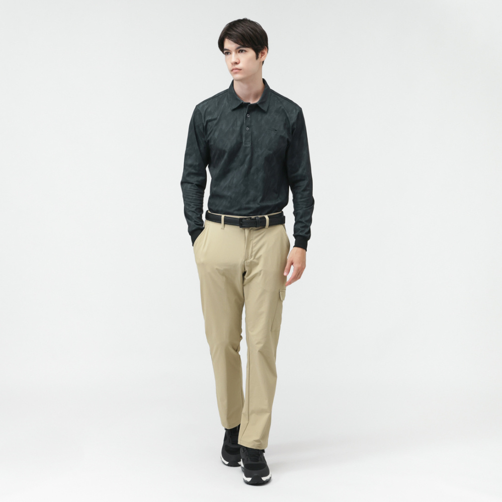 TIGORA Men's Golf Wear 4-way Stretch Cargo Straight Pants TR-1P1715NT