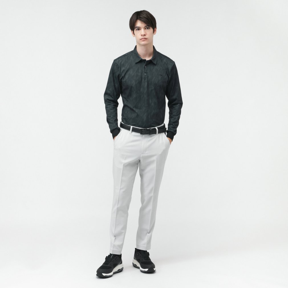 TIGORA Men's Golf Wear Tapered Pants with Adjustable Hem Length TR-1P1725CP