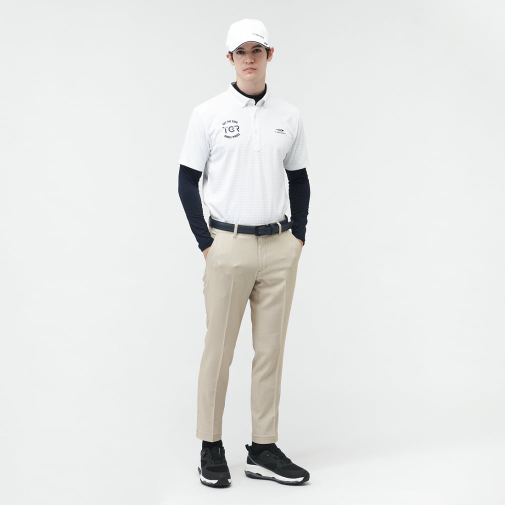 TIGORA Men's Golf Wear Tapered Pants with Adjustable Hem Length TR-1P1725CP
