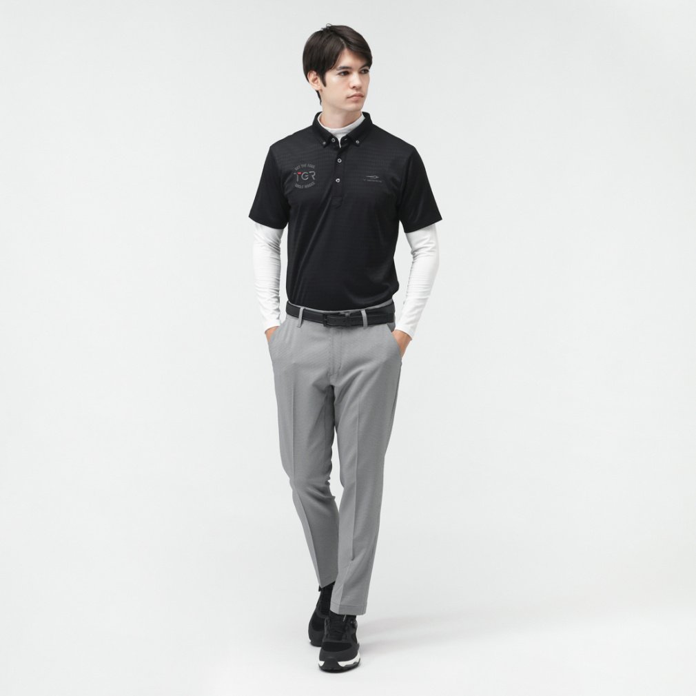 TIGORA Men's Golf Wear Tapered Pants with Adjustable Hem Length TR-1P1725CP