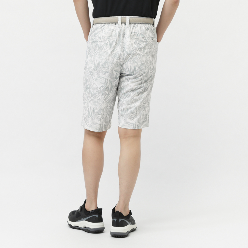 TIGORA Men's Golf Wear Heat Shield UV Cut Mini Herringbone Print Pattern Short Pants TR-1P1175SP