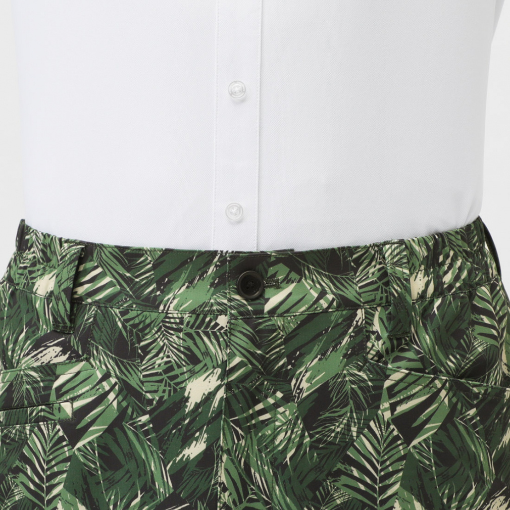 TIGORA Men's Golf Wear Heat Shield UV Cut Mini Herringbone Print Pattern Short Pants TR-1P1175SP