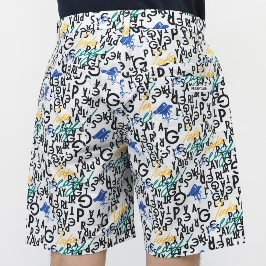 PEARLY GATES Men's Golf Wear TEXBRID Double Weave Reverse Side BALL-kun Logo All-Over Pattern 0535232705