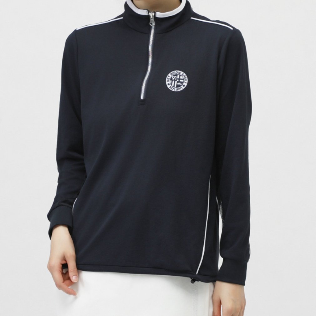 kolwin Ladies' Golf Wear Cool Sleeve Half-Zip Shirt KO-1L2045Z