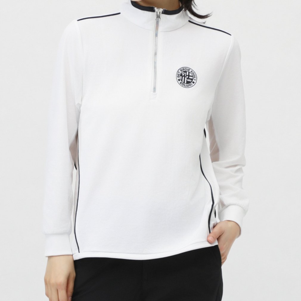 kolwin Ladies' Golf Wear Cool Sleeve Half-Zip Shirt KO-1L2045Z