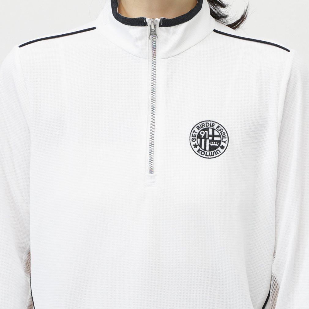 kolwin Ladies' Golf Wear Cool Sleeve Half-Zip Shirt KO-1L2045Z