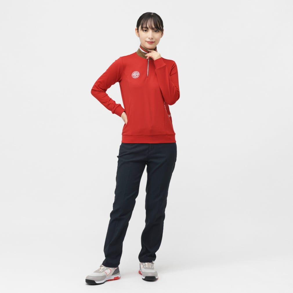 kolwin Ladies' Golf Wear Brushed Back Zip Shirt KO-1L2585Z