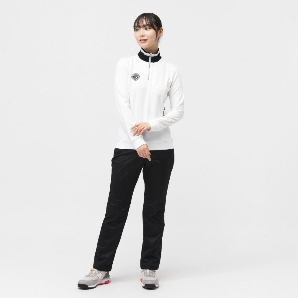 kolwin Ladies' Golf Wear Brushed Back Zip Shirt KO-1L2585Z