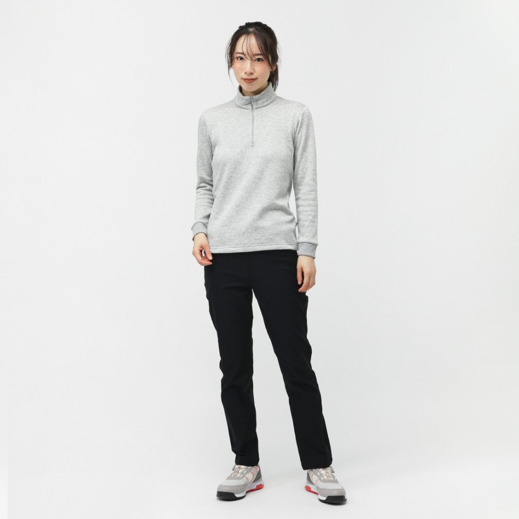 TIGORA Ladies' Golf Wear +5°C iHEAT Solid Half-Zip Shirt TR-1L2525Z-HGY