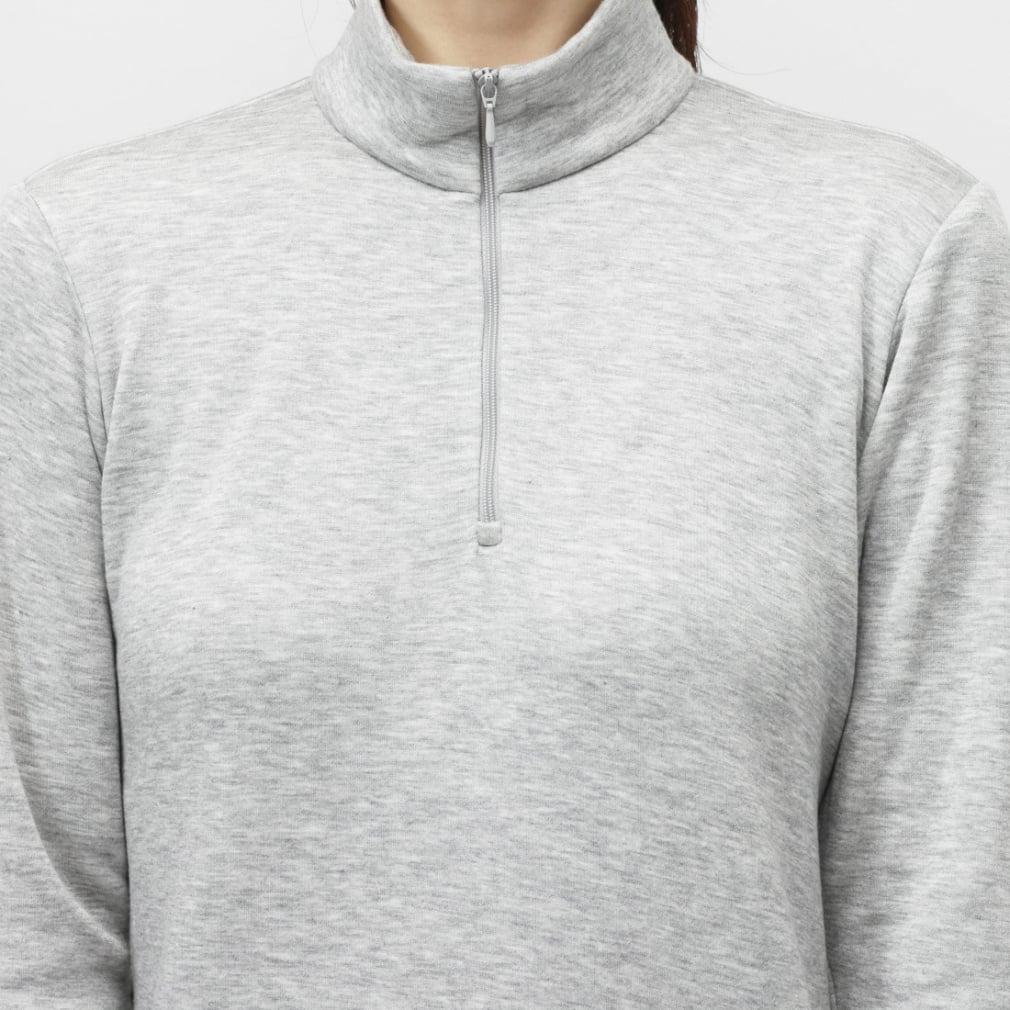 TIGORA Ladies' Golf Wear +5°C iHEAT Solid Half-Zip Shirt TR-1L2525Z-HGY