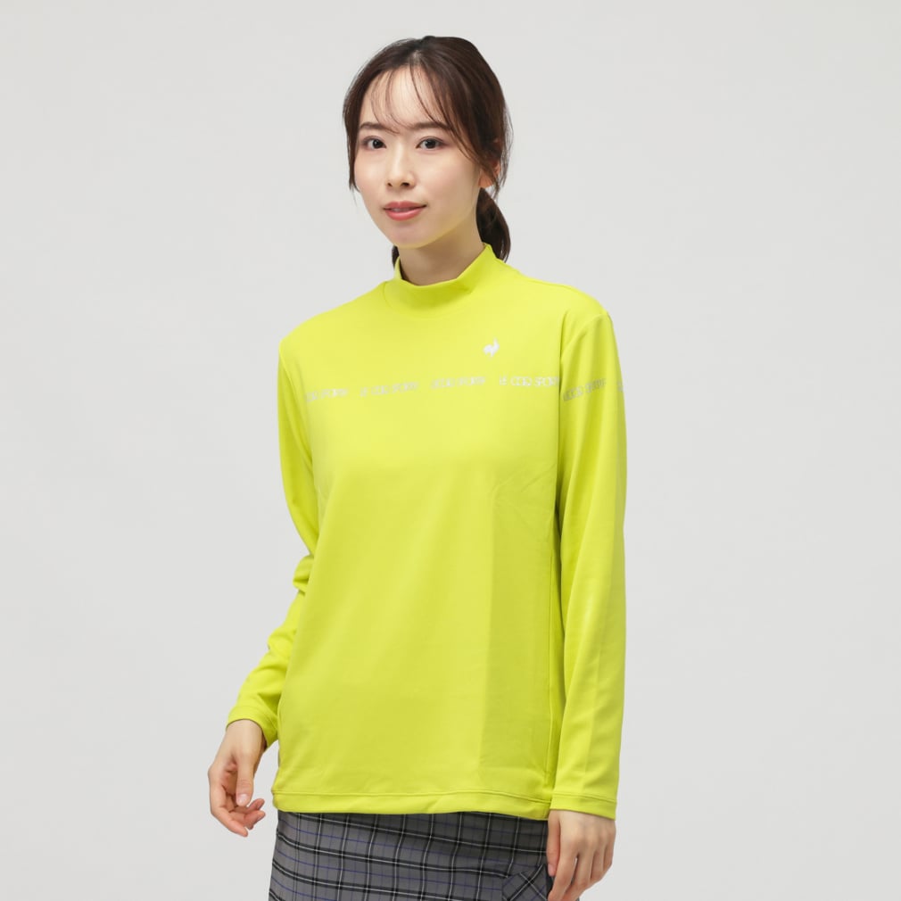 le coq sportif golf Ladies' Golf Wear Mock Neck Long Sleeve Shirt LG5FLS51L