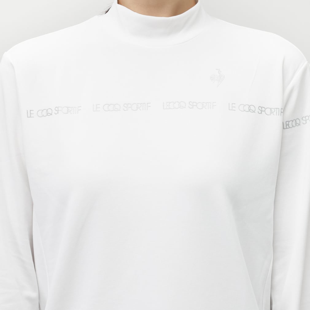 le coq sportif golf Ladies' Golf Wear Mock Neck Long Sleeve Shirt LG5FLS51L