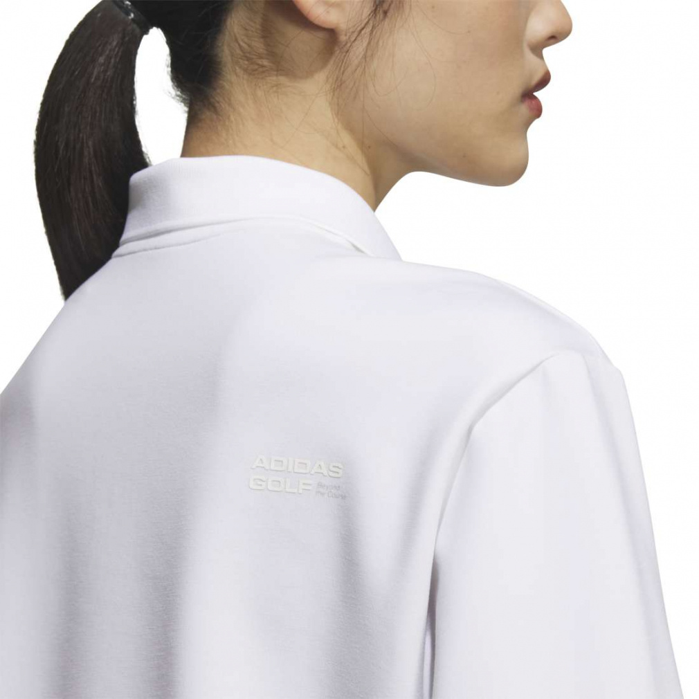 adidas Women's Golf Apparel Beyond The Course Stretch Long Sleeve Polo Shirt JWJ89